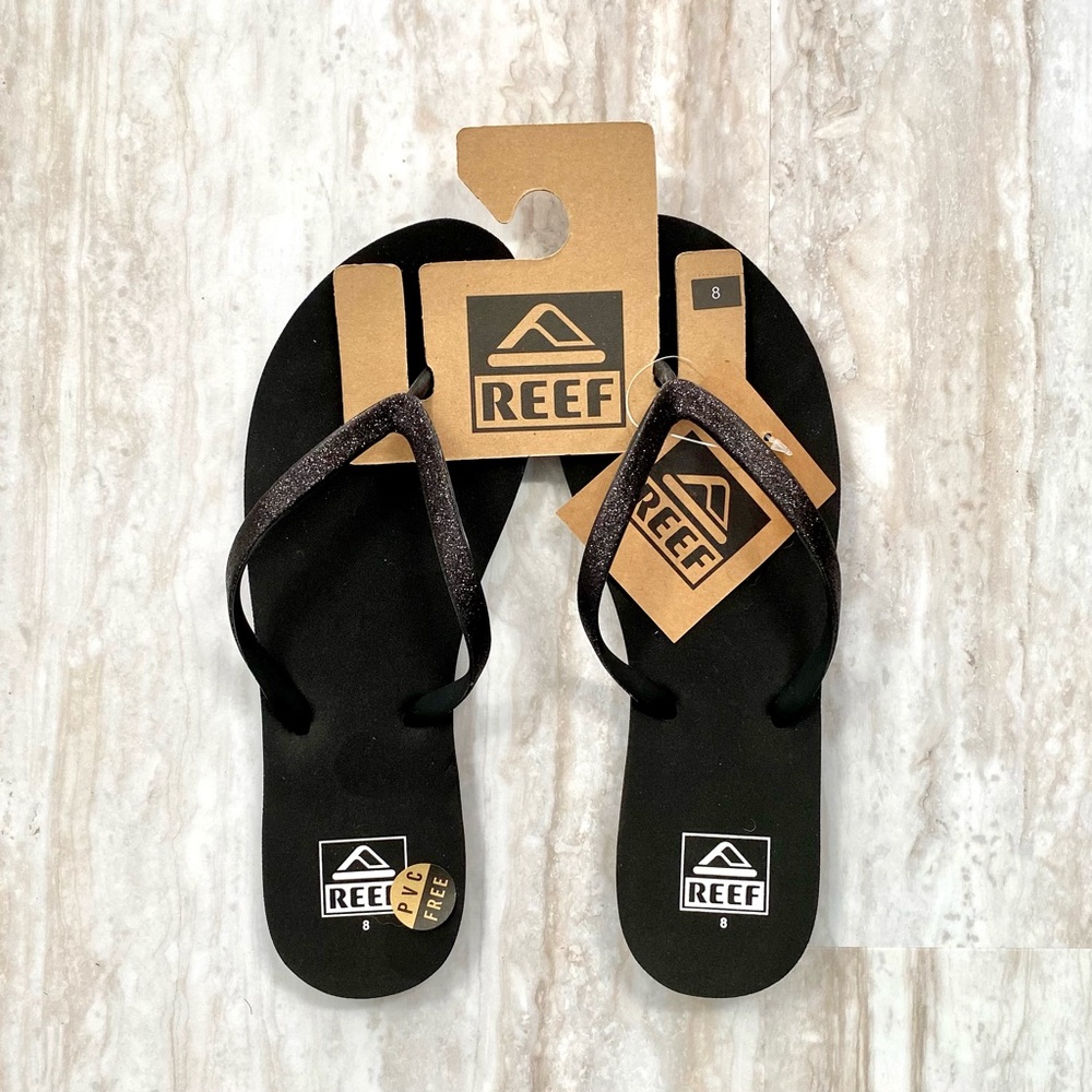 Reef Black Flip Flops